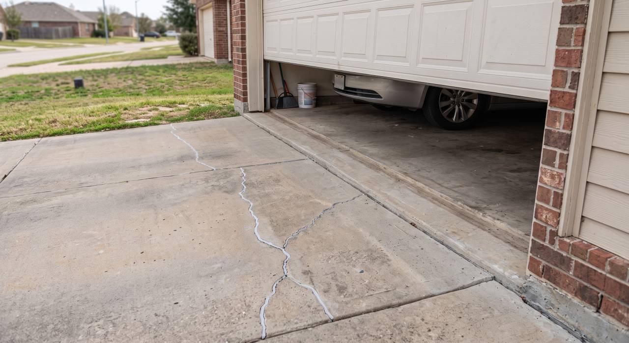 Polyleveled driveway